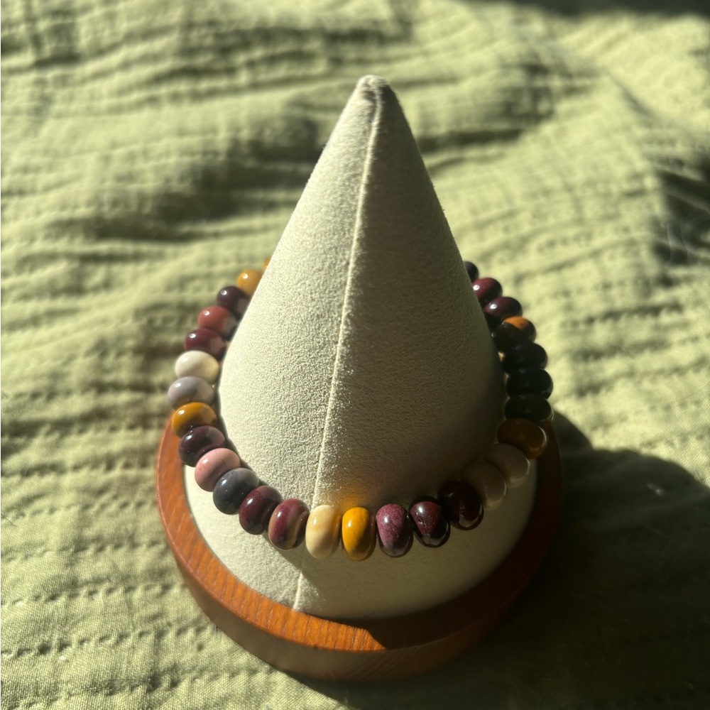 Mookaite Jasper Beaded Bracelet